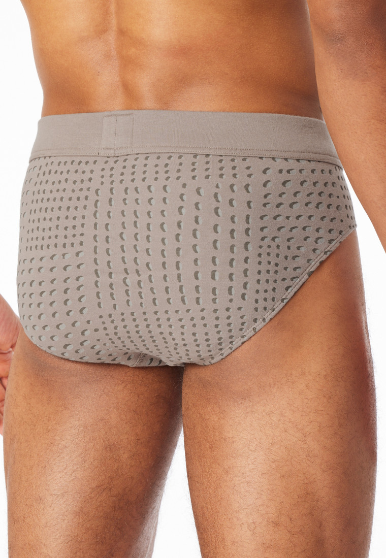 Minislip Fine Interlock clay red patterned - Fine Interlock