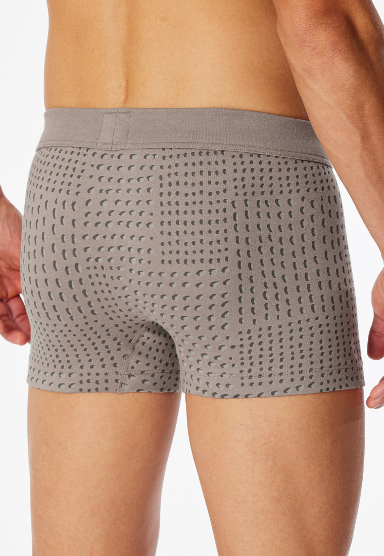 Striped clay red shorts - Fine Interlock