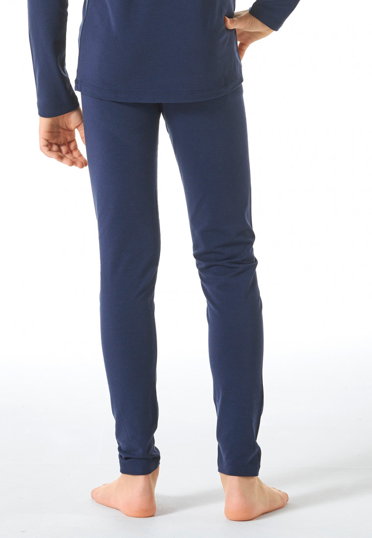 Underpants long unisex warming dark blue - Thermo