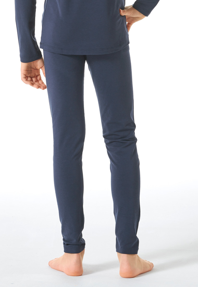 Long underpants unisex warming denim blue - Thermo