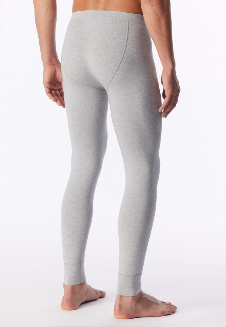 Lang, warme broek in gemêleerd grijs - Casual Warming