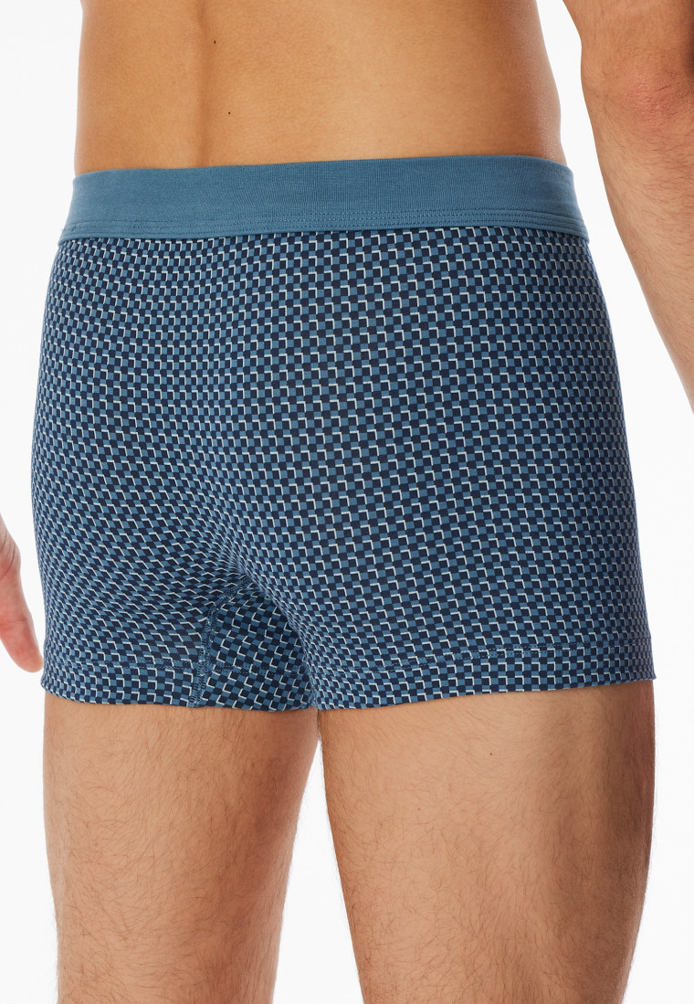 Short geruit atlantisch blauw - 95/5