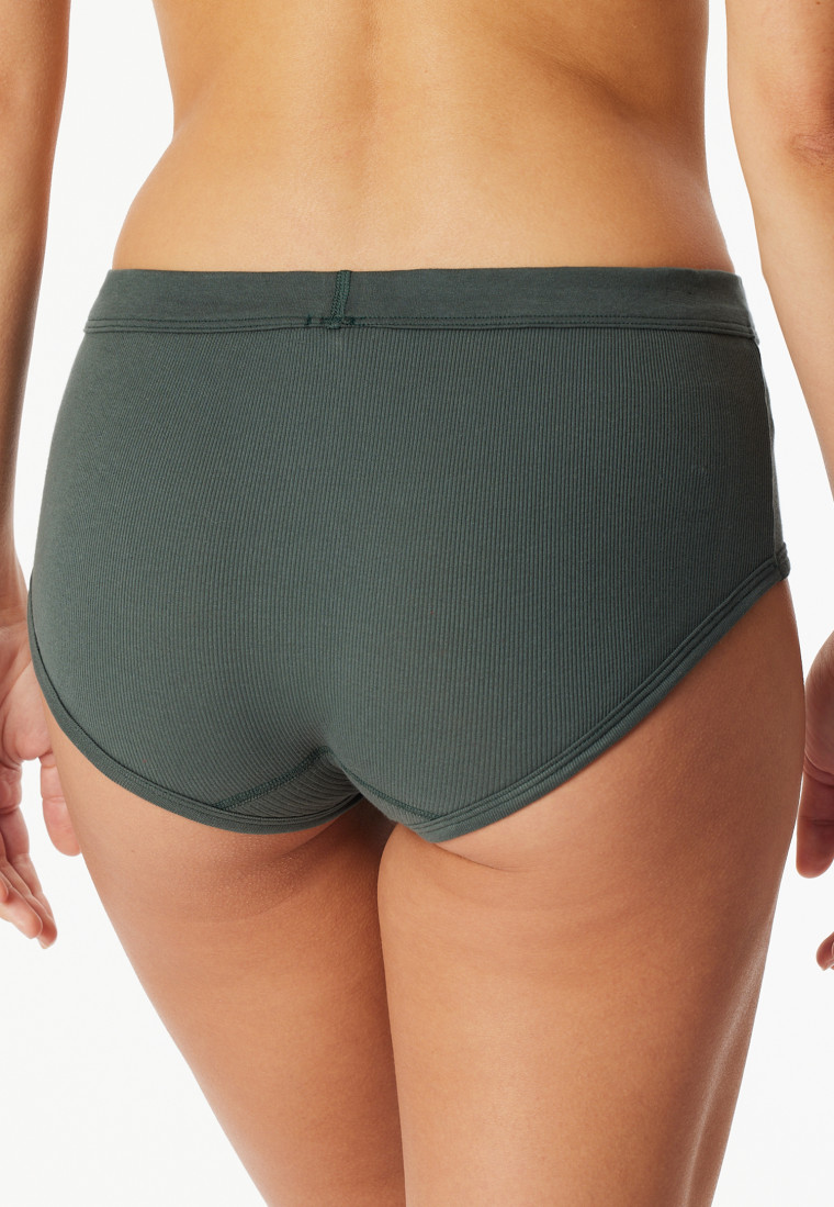 Culotte côtelé vert foncé - Revival Paula