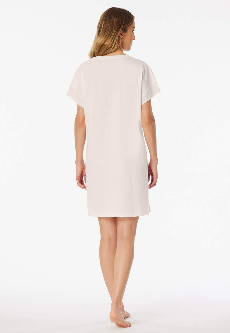 Sleep shirt short off-white - Casual Nightwear