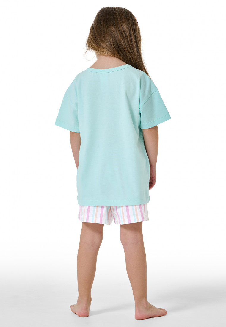 Short pyjamas flamingo light green - Girls World
