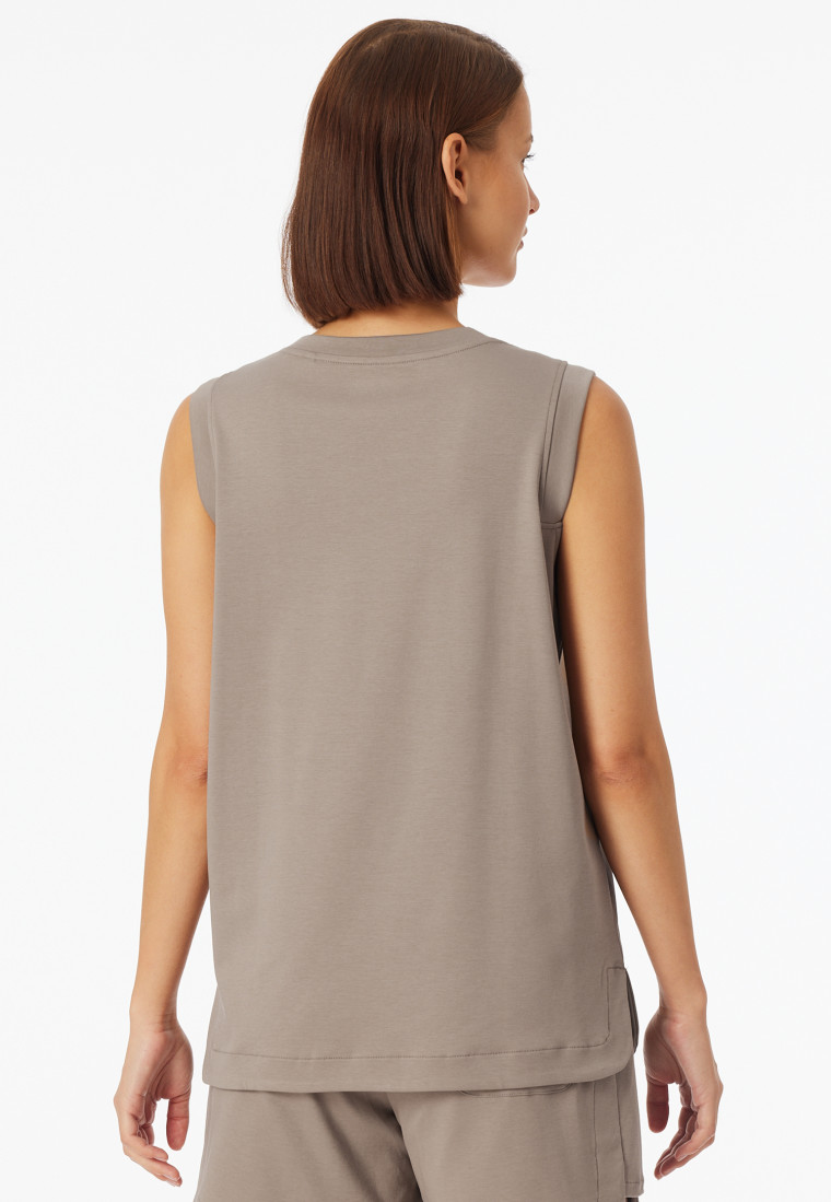 Tanktop merzerisierter Interlock clay - Mix+Relax