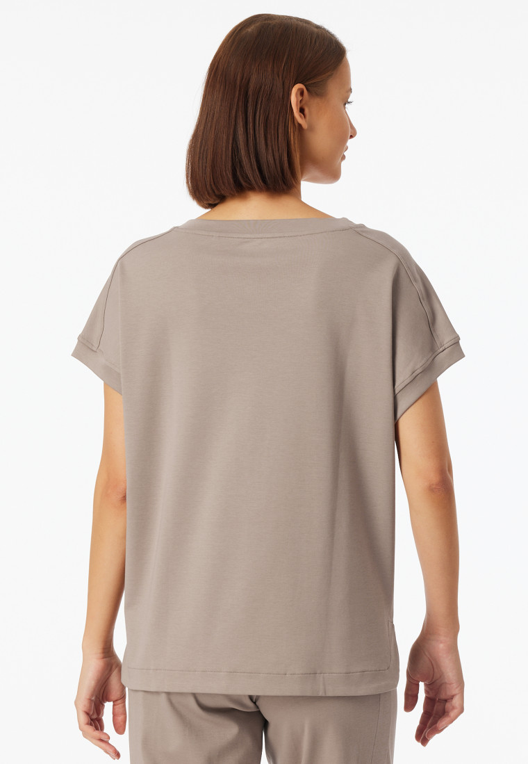 Shirt kurzarm merzerisierter Interlock clay - Mix+Relax