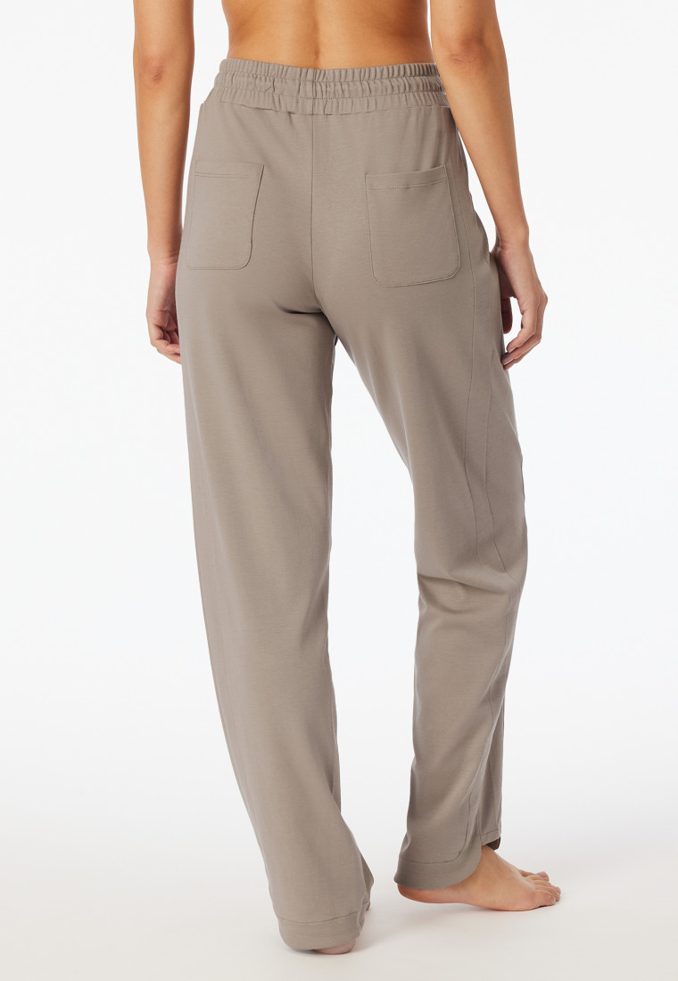 Hose lang merzerisierter Interlock clay - Mix+Relax