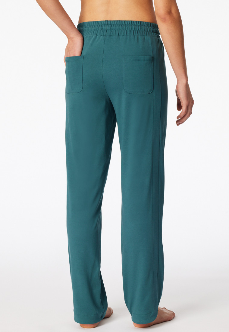Pants long mercerised interlock green - Mix+Relax