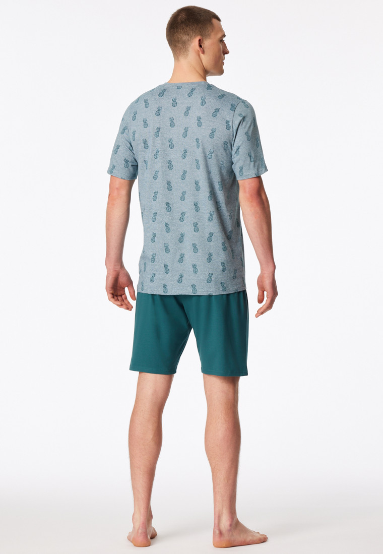 Pyjama court ananas vert - 95/5