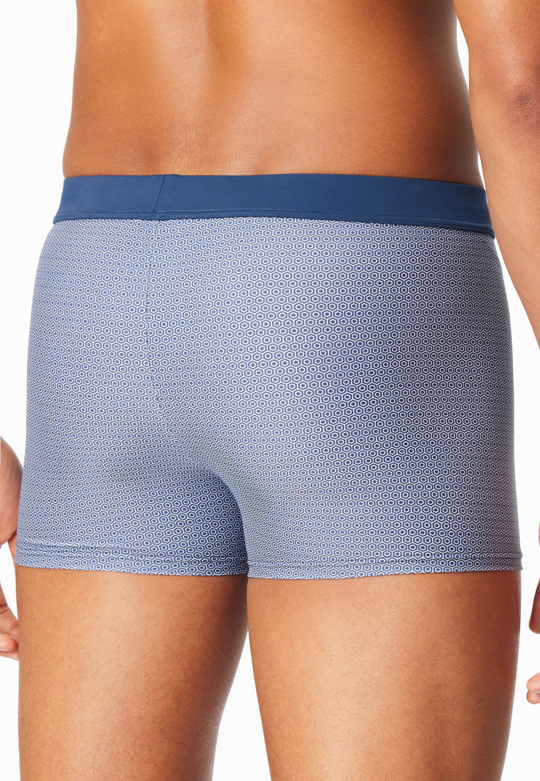 Badehose Wirkware blau gemustert - Aqua