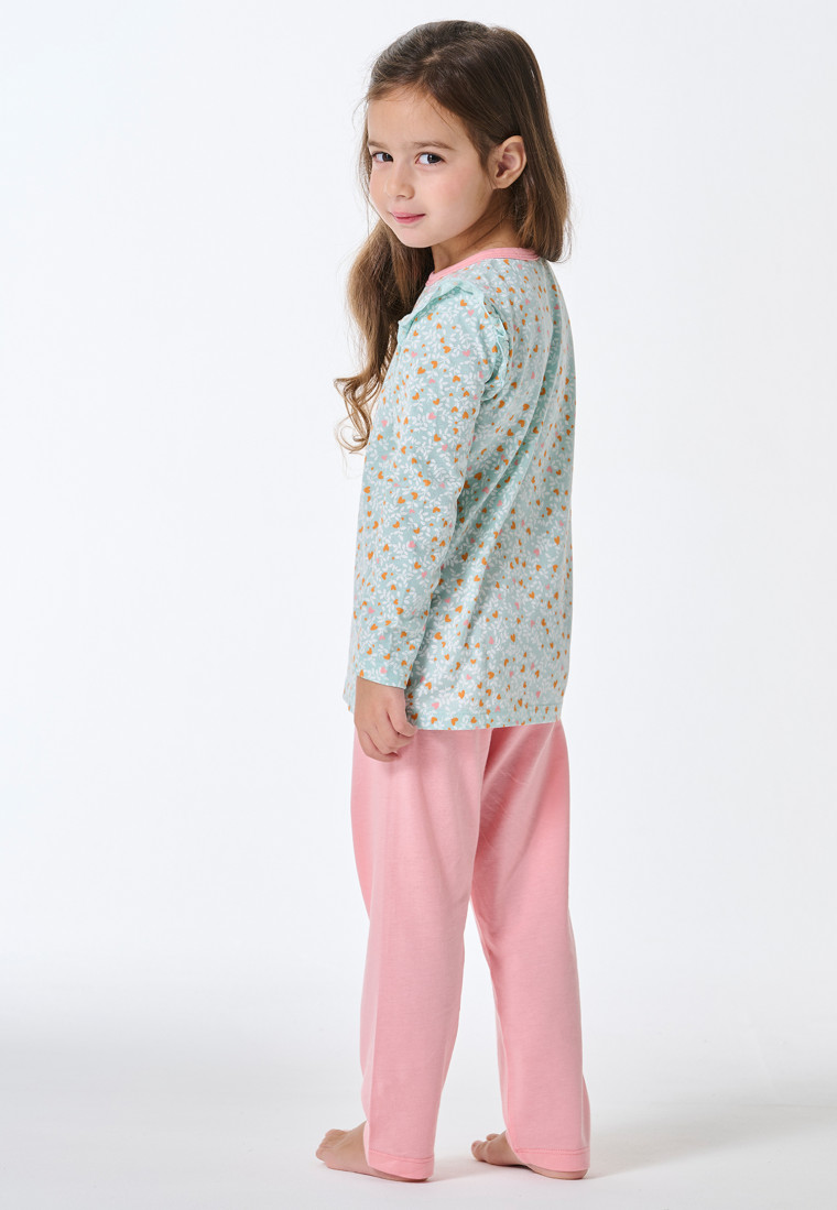 Pigiama lungo con cuori volant multicolore - Nightwear bambini