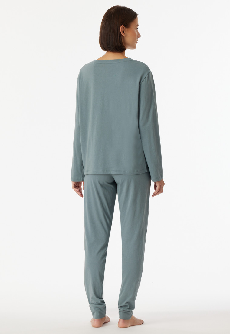 Pyjamas long cuffs embroidery mineral - Casual Nightwear