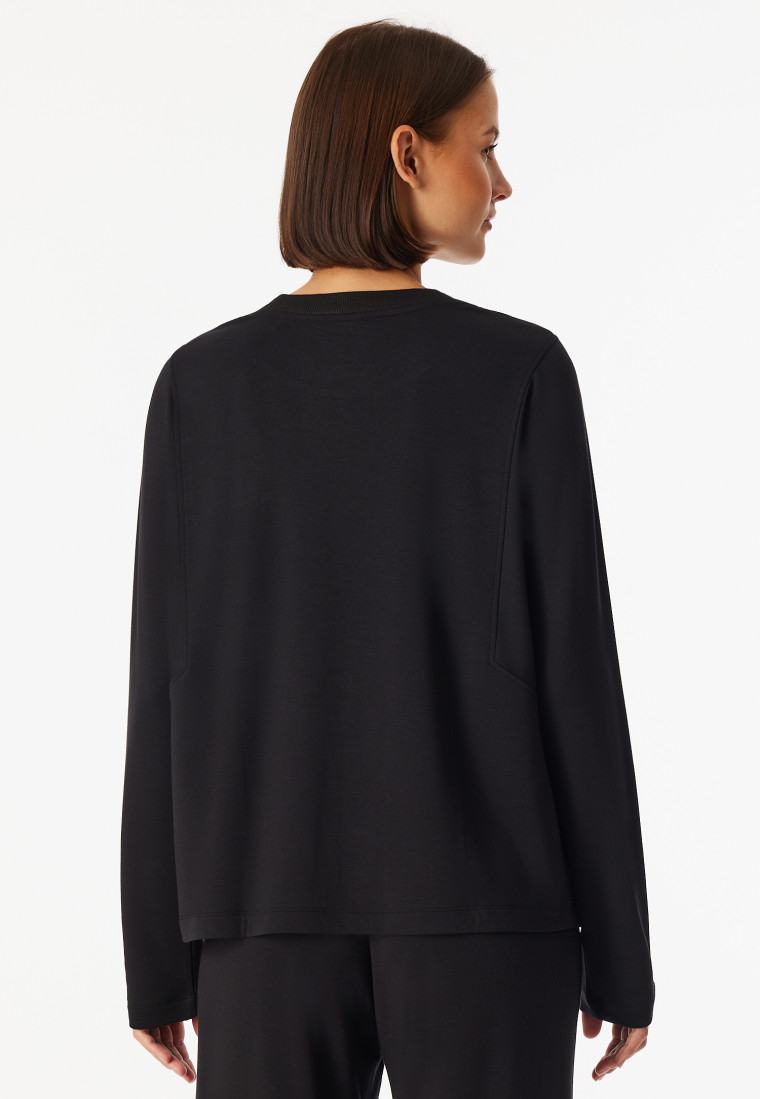 Warme trui lange mouwen - Zwart - Mix+Realx