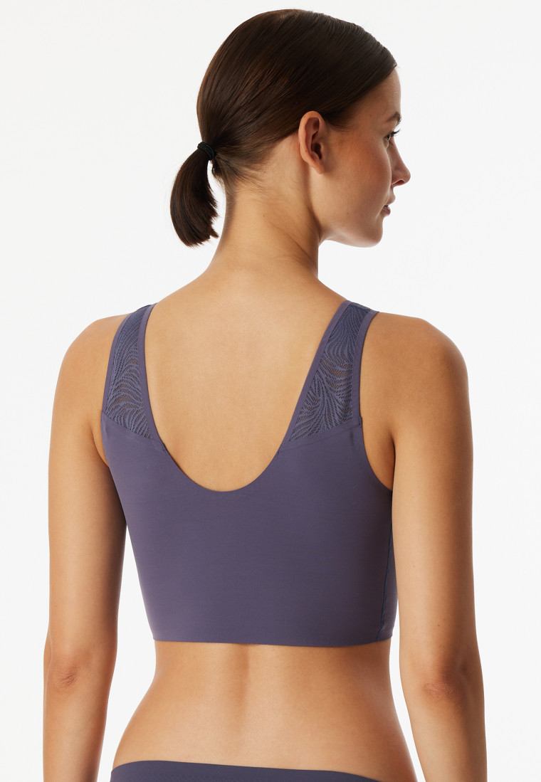 Bustier naadloze uitneembare pads kant indigo - Invisible Soft Lace