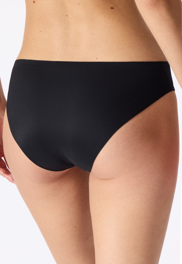 Rio-slip, naadloos, kant, zwart - Invisible Soft Lace