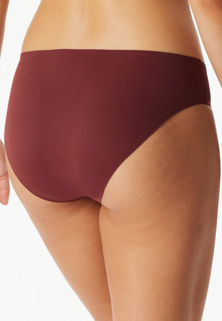 Rio-Slip seamless Spitze burgund - Invisible Soft Lace