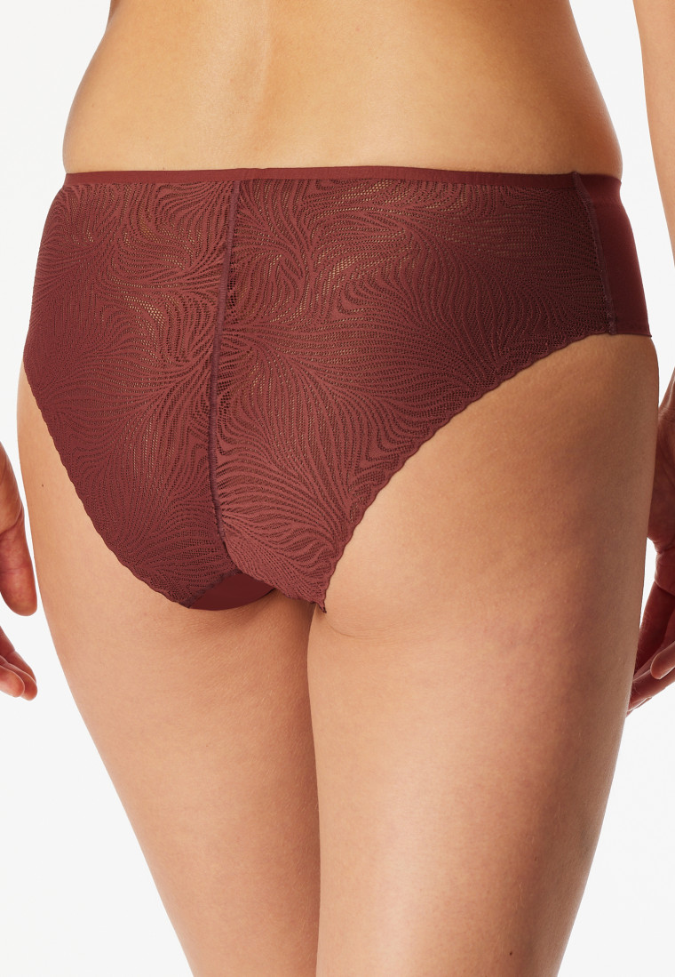 Tai slip naadloos kant wijnrood - Invisible Soft Lace