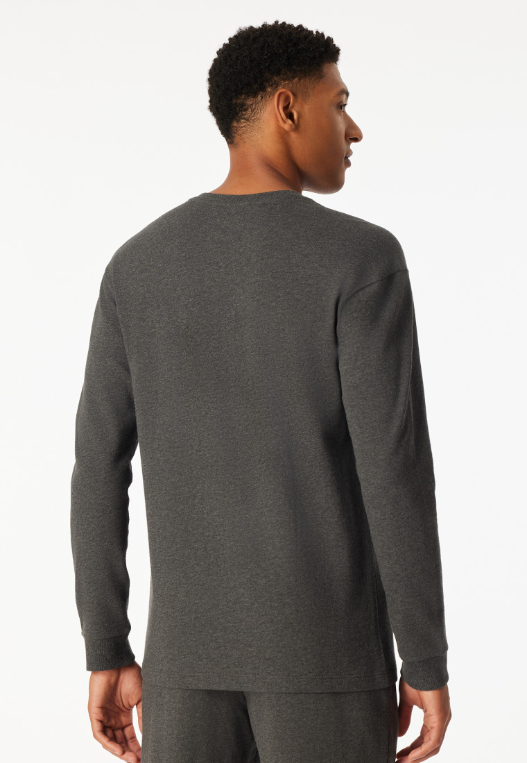 Sweater lange mouwen donkergrijs - Mix+ Relax