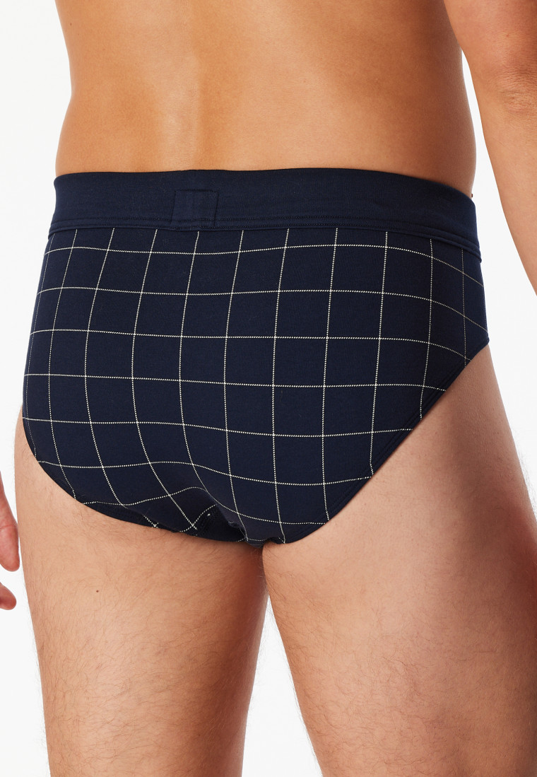 Minislip Fine Interlock patterned midnight blue - Fine Interlock