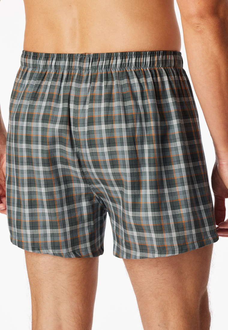 Boxershorts set van 2 stuks geweven effen geruit - Multipacks boxershorts