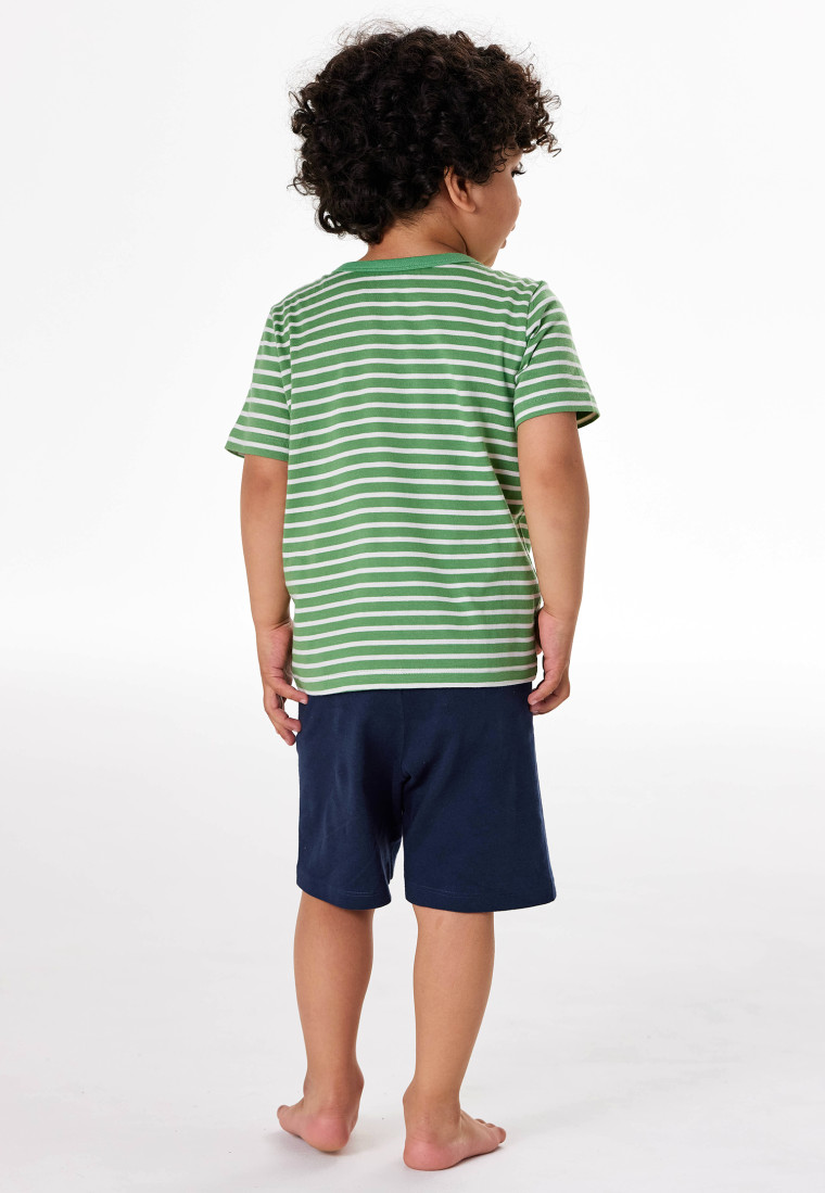 Pyjama korte streepjes linde - Kids Nightwear