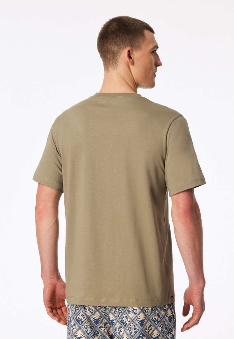 Shirt korte mouw v-hals jade - Mix+ Relax