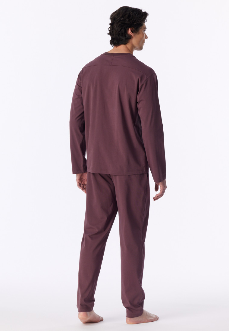 Pyjama long oversize chocolat - « Modern Nightwear »