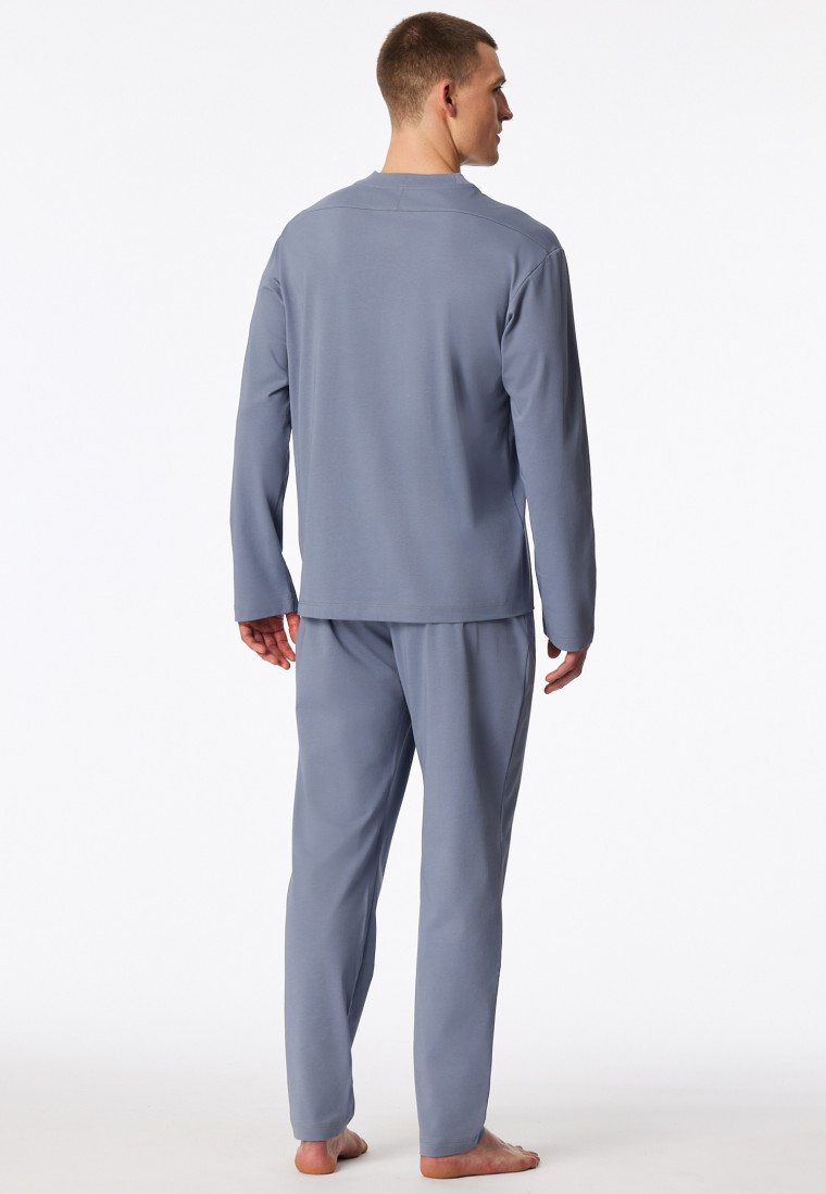 Lange pyjama oversized blauwgrijs - Modern Nightwear