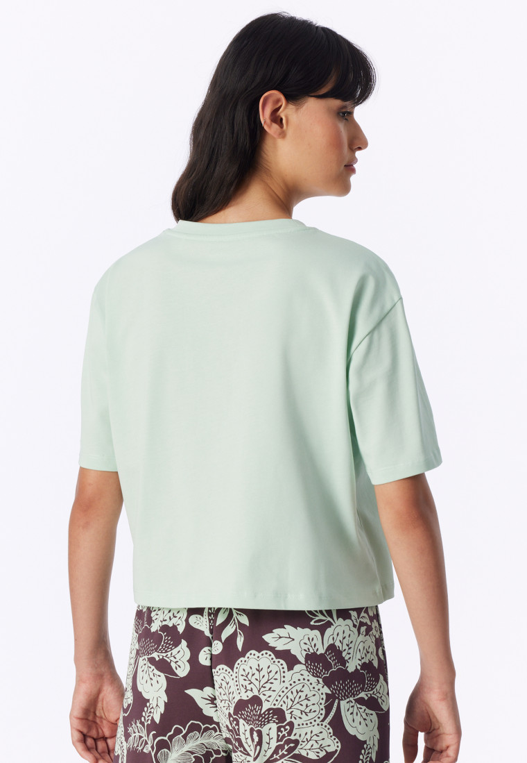 Shirt met korte mouwen, Heavy Single Jersey, matcha latte - Mix+ Relax