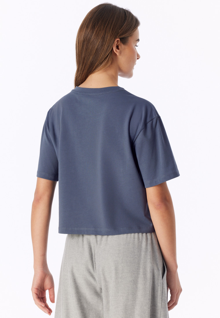 Shirt met korte mouwen, Heavy Single Jersey, blauwgrijs - Mix+ Relax