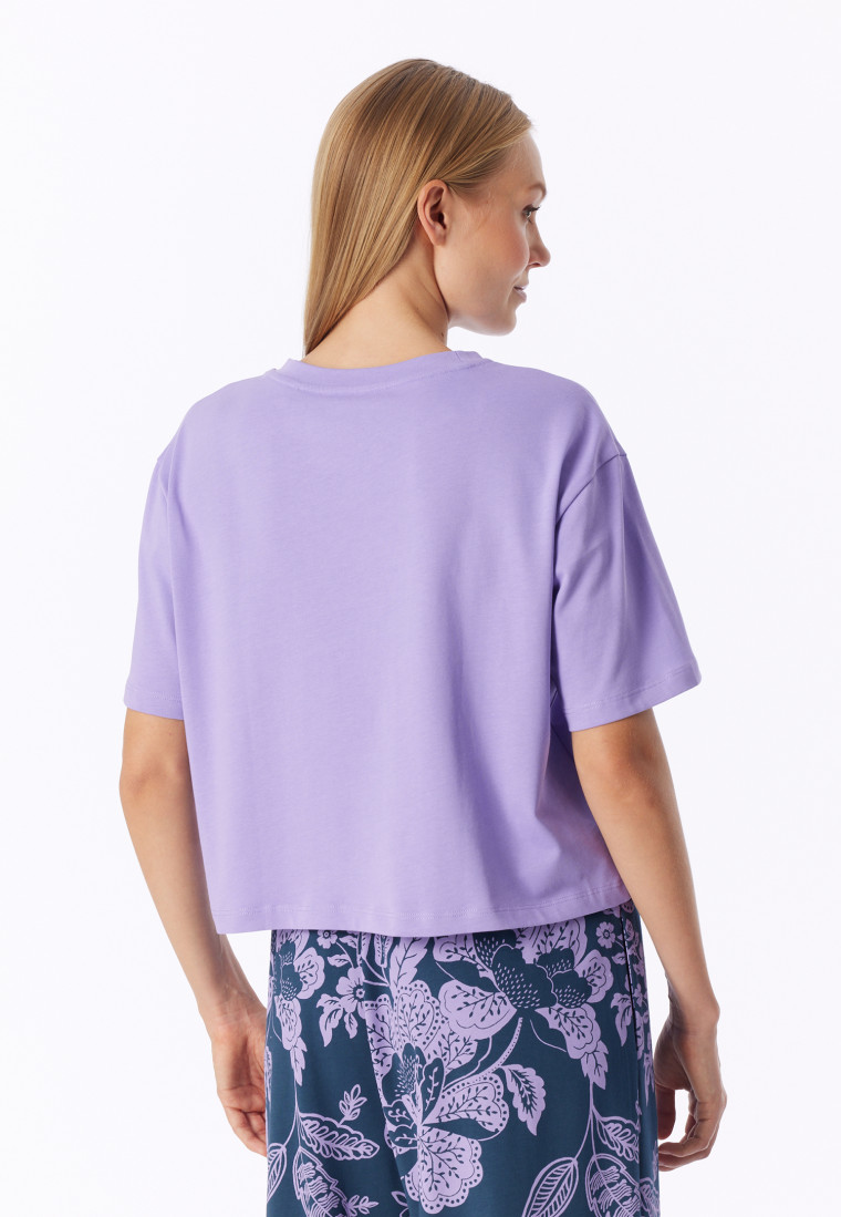 Shirt kurzarm Heavy Single Jersey zartlila - Mix+Relax