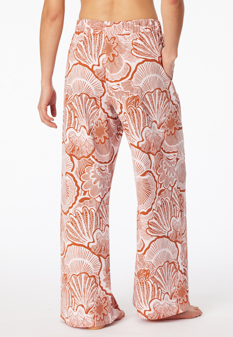 Lange broek zware single jersey schelpen multicolour - Mix+ Relax