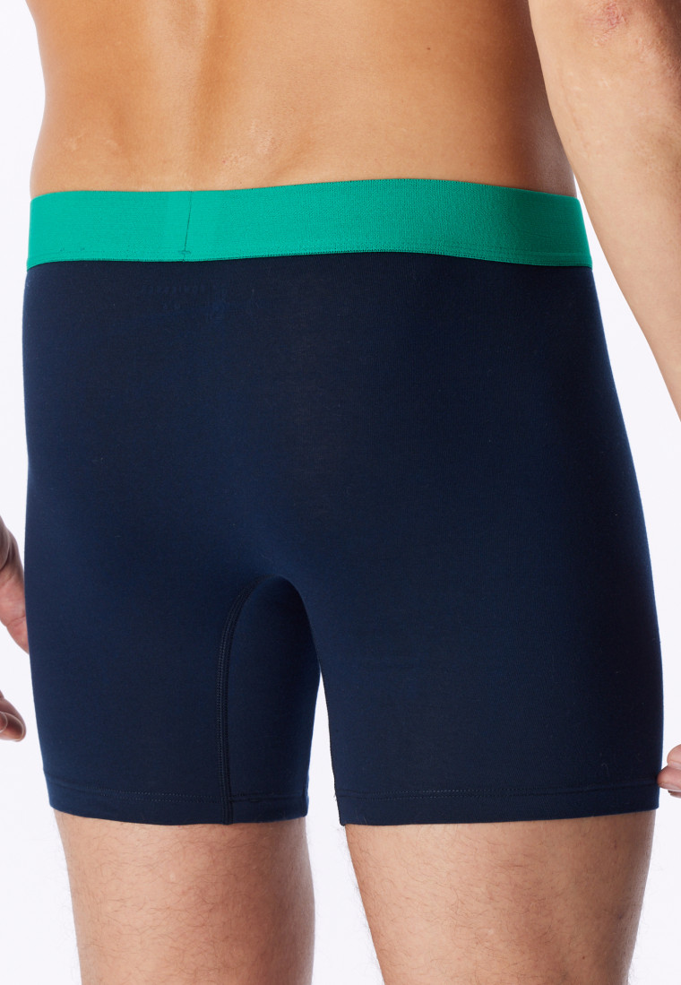 Longshorts, set van 3, donkerblauw - 95/5
