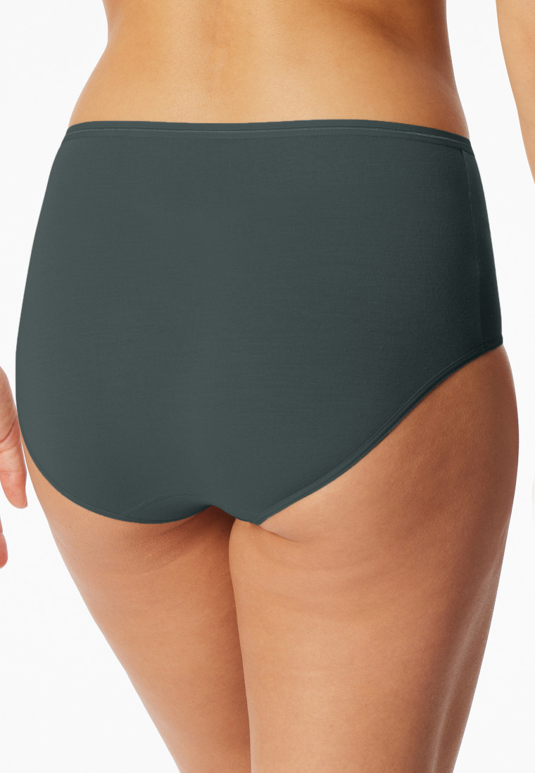Lot de 2 culottes Midi noir/vert foncé - Modal Essentials