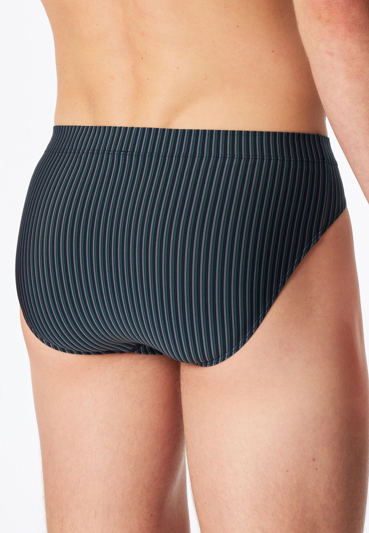 Supermini strepen blauwgrijs - Pure Micro