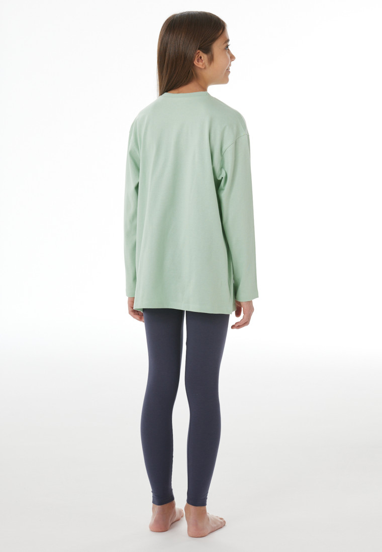 Long pyjamas in pastel green - Nightwear