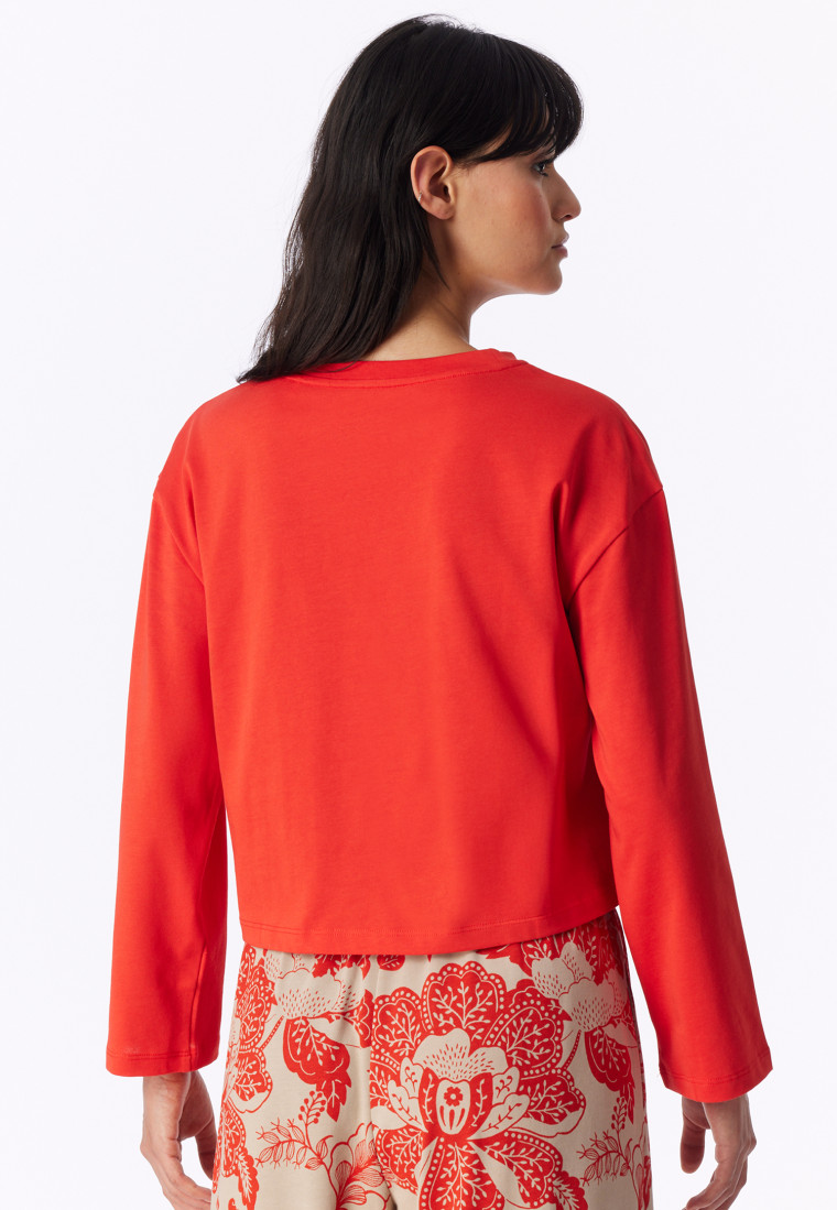 Long-Sleeve Shirt, chilli red - Mix+ Relax