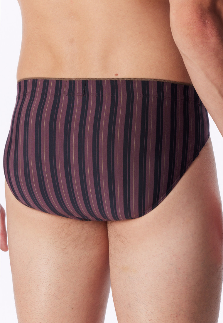 Slip supermini a strisce marroni - Long Life Soft