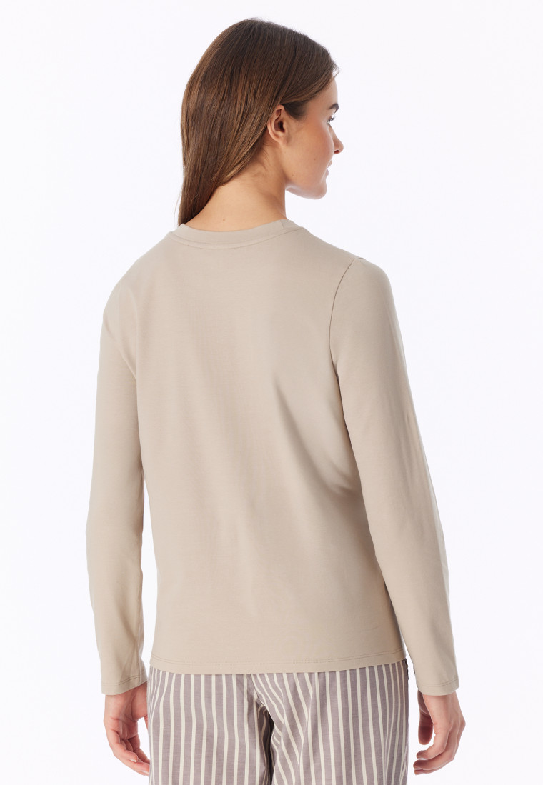 Shirt met lange mouwen, bright taupe - Mix+ Relax