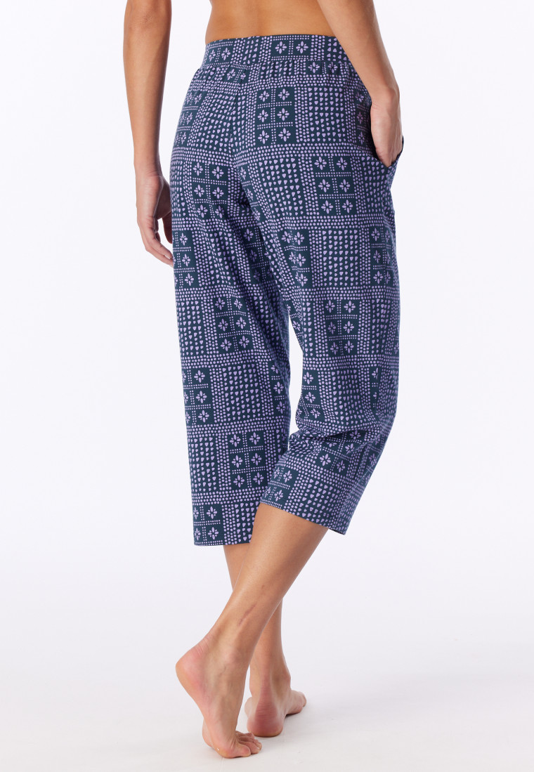3/4-broek met veelkleurig bedrukking - Mix+ Relax