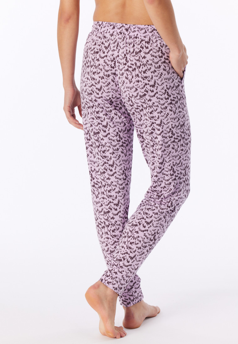 Langere broek met elastische manchetten en veren, multicolor - Mix+ Relax
