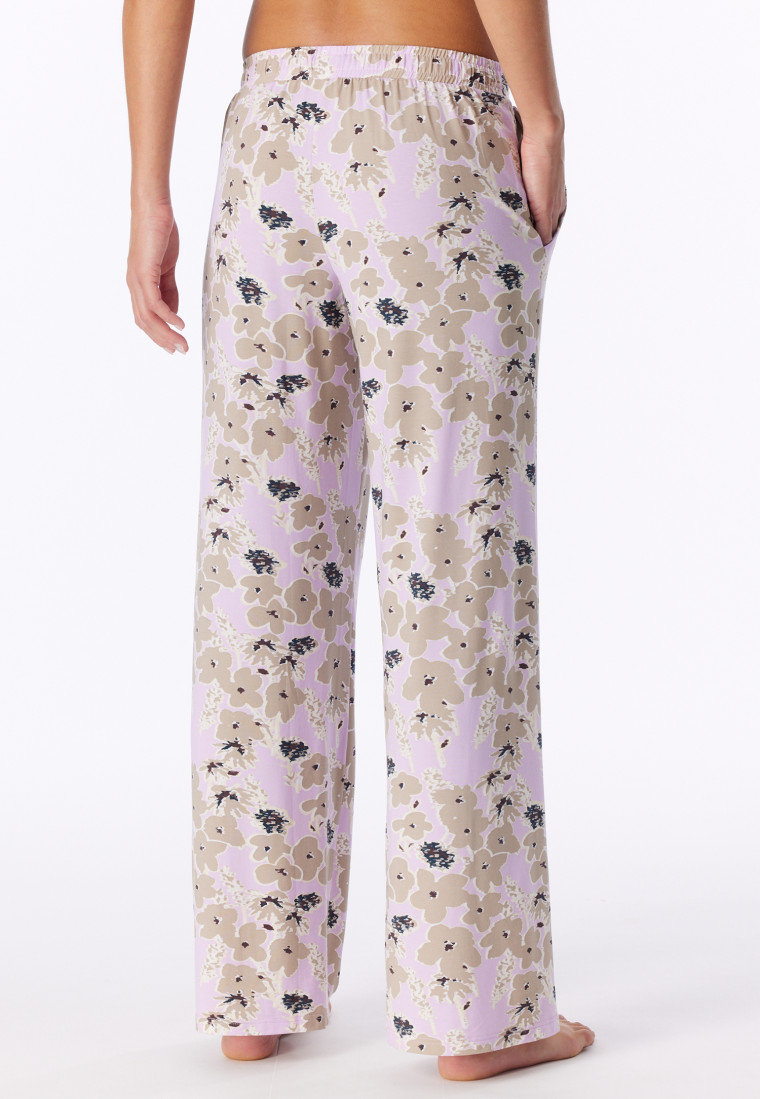 Langere broek met veelkleurige bloemenprint - Mix+ Relax