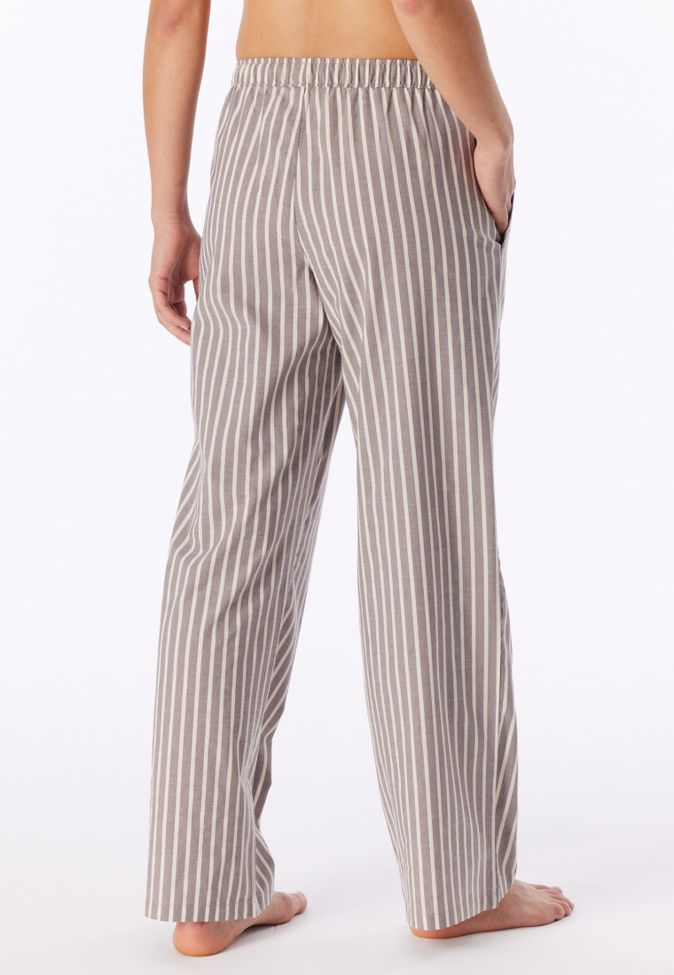 Langere broek van geweven viscose, multicolor strepen  Mix+ Relax