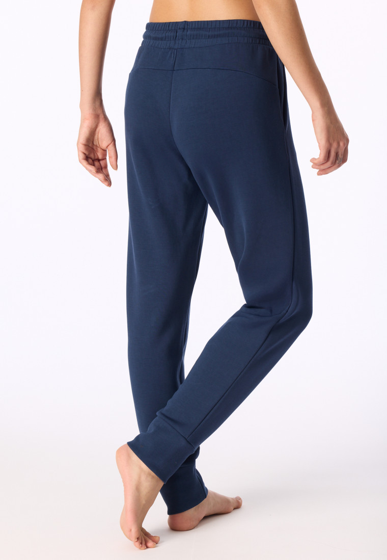 Doubleface manchetten joggingbroek admiraal - Mix+ Relax