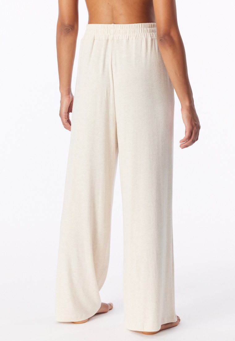 Langere broek van jerseybreisel, beige gemêleerd - Mix+ Relax