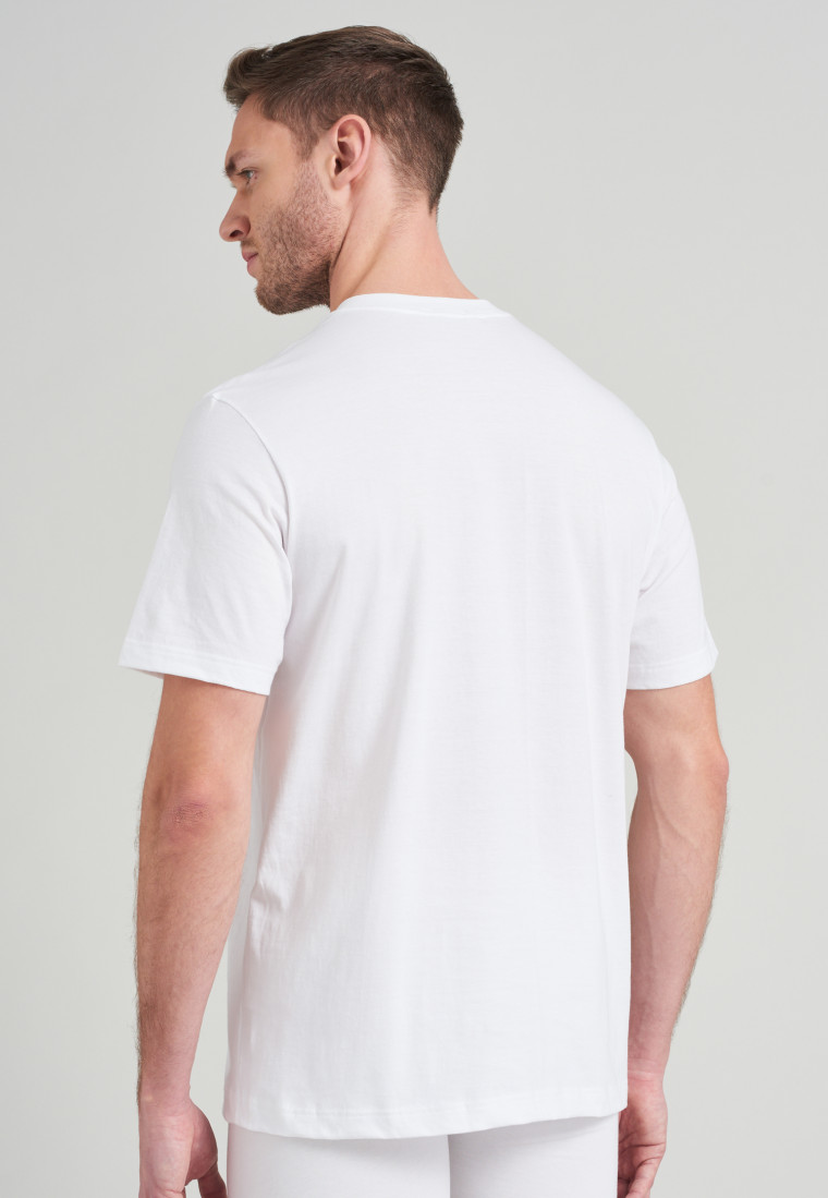 2-pack white American T-shirt with V neckline - Essentials