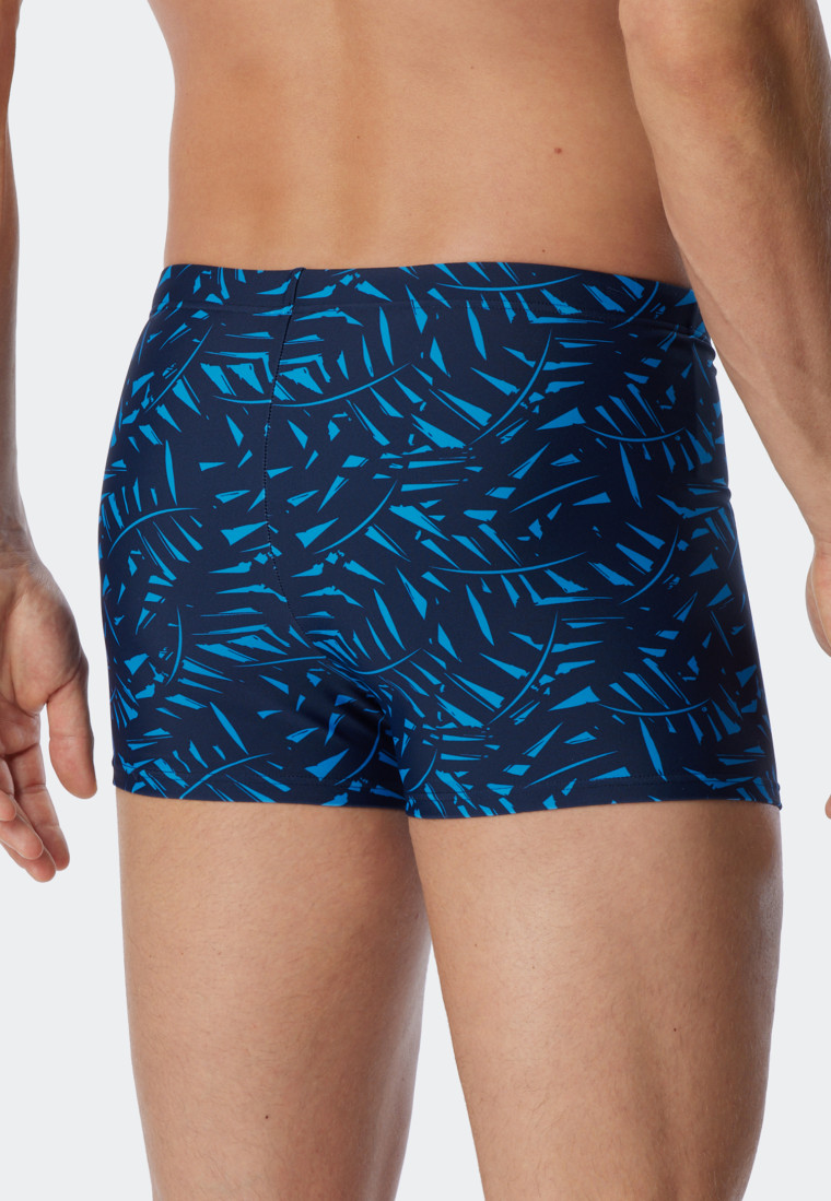 Swimwear retro knitwear zip pocket aquarium patterned - Wave Nature