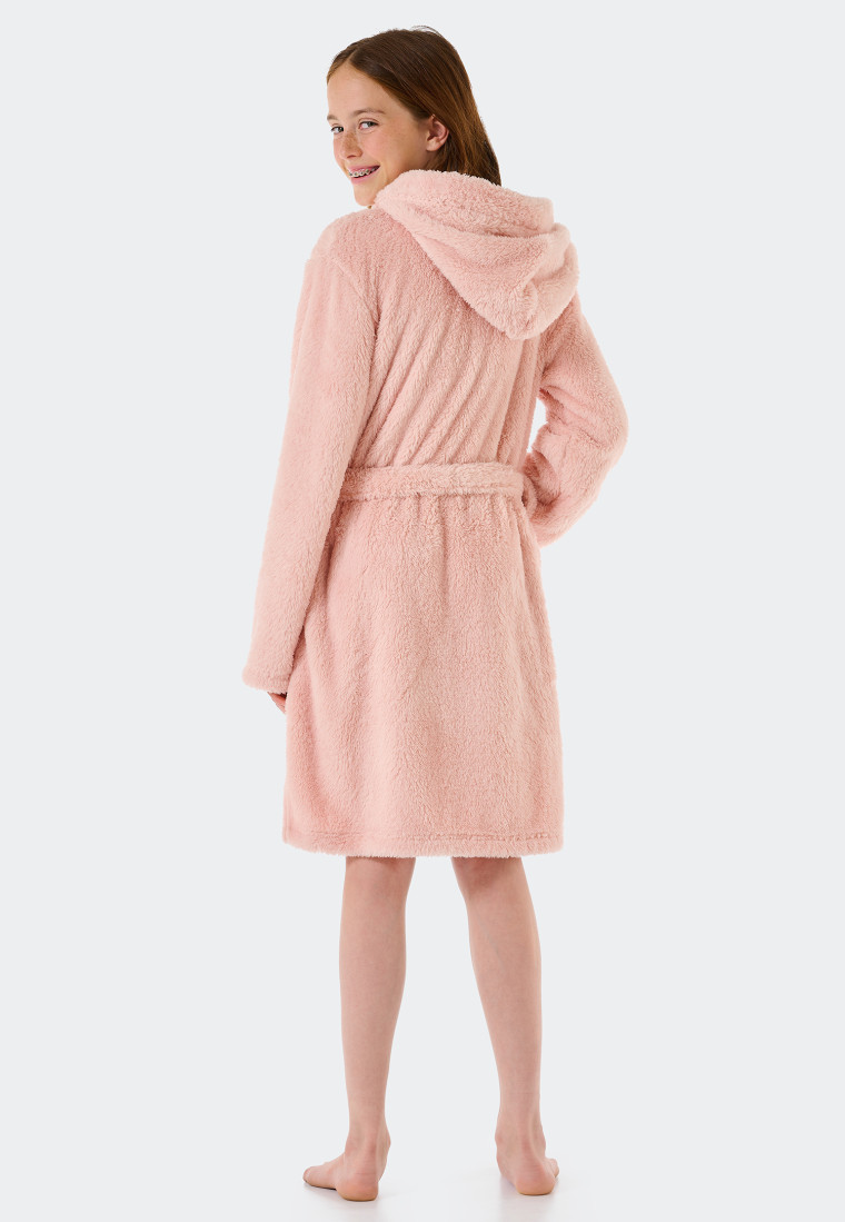 Bathrobe teddy fleece rosé - Original Classics