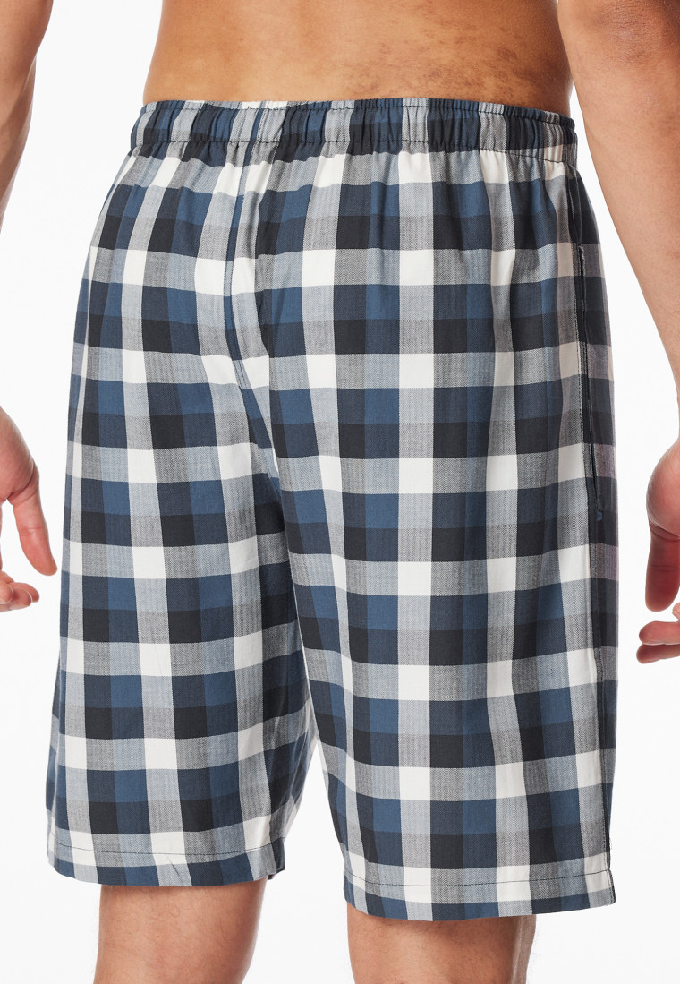 Bermuda shorts short woven fabric multicolor chequered - Mix+Relax